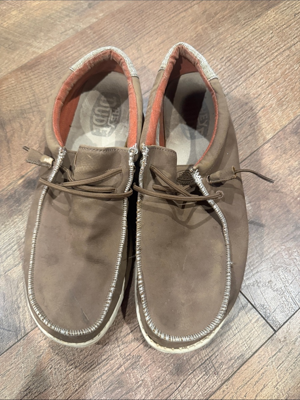 Hey Dude Brown Moccasin-Style Casual Slip-Ons size 13